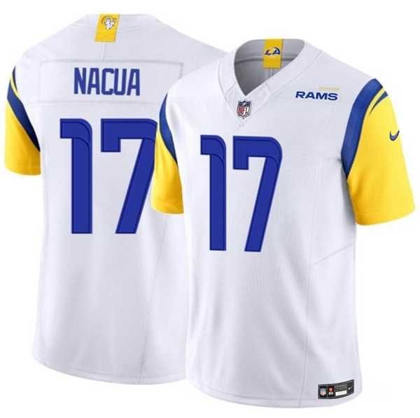 Men & Women & Youth Los Angeles Rams #17 Puka Nacua White 2023 F.U.S.E. Vapor Untouchable Jersey->los angeles rams->NFL Jersey